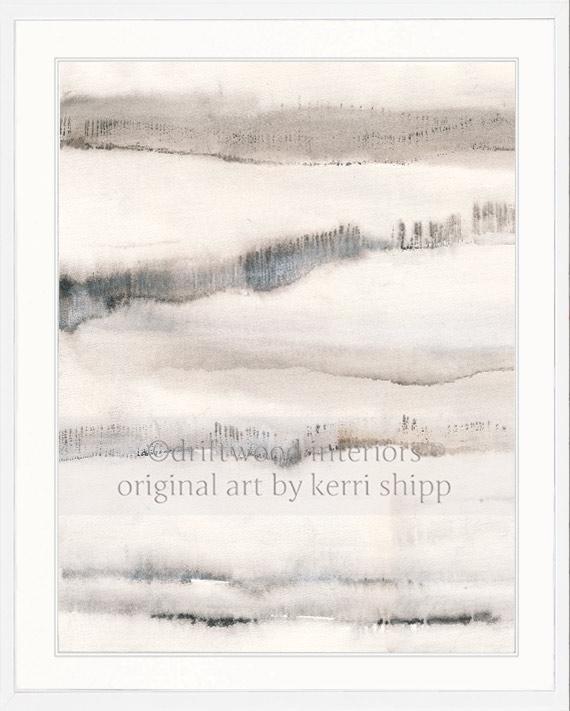 Abstract Wall Art Print - Abstract Landscape I - Driftwood Interiors