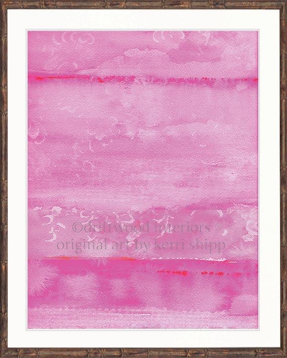 Abstract "Resist" in Fuchsia