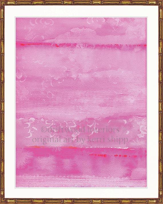 Abstract "Resist" in Fuchsia