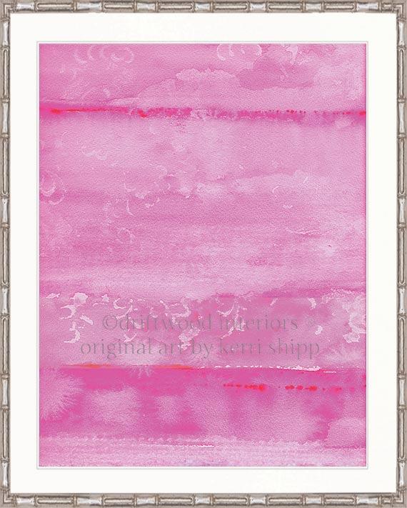Abstract "Resist" in Fuchsia