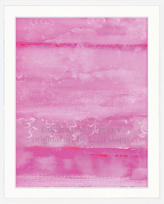 Abstract "Resist" in Fuchsia