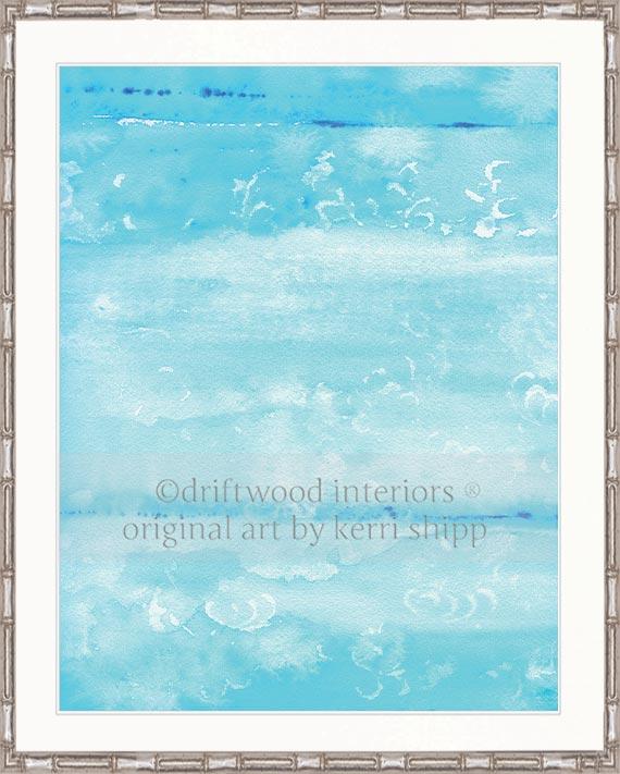 Abstract "Resist" in Turquoise