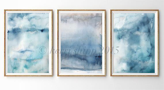 Abstract "Ashen III" - Driftwood Interiors