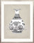 Designer Boys Art - Amesbury Decorative Vase Print XXI in silver square frame - Driftwood Interiors