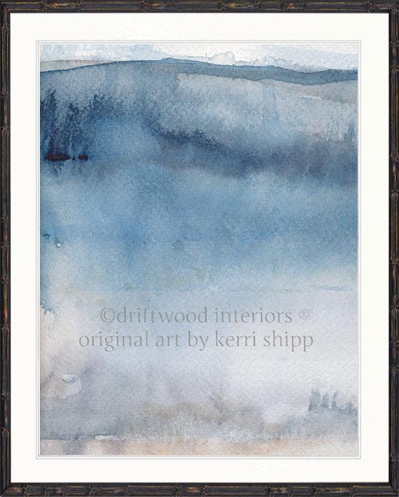 Abstract "Ashen III" - Driftwood Interiors
