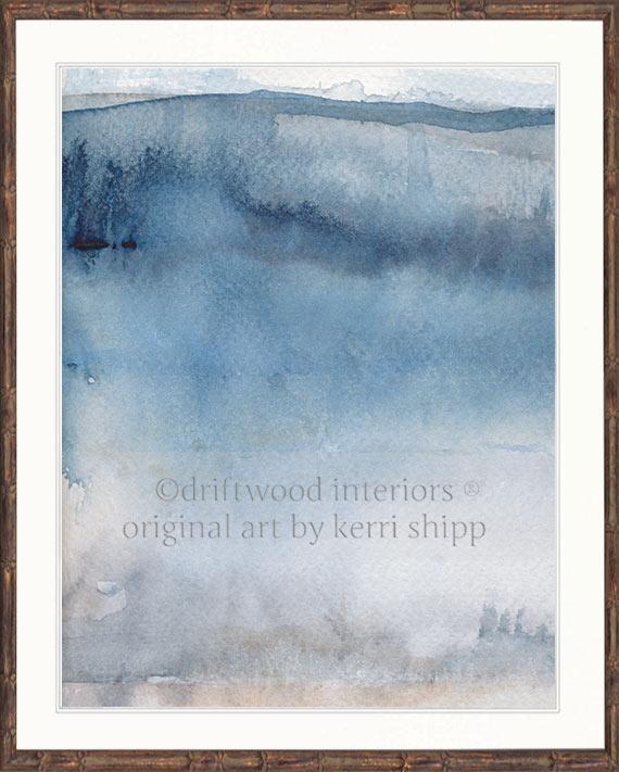 Abstract "Ashen III" - Driftwood Interiors