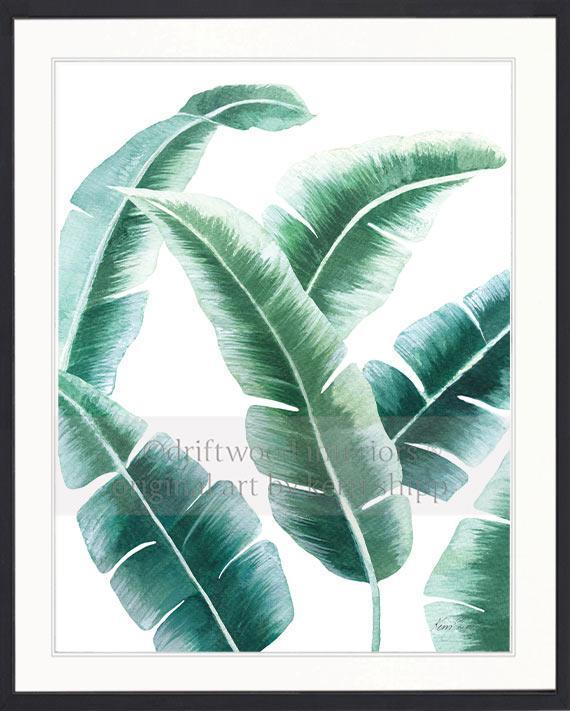 Banana Leaf I in Green - Driftwood Interiors