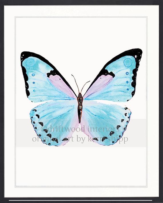 Butterfly in Aqua - &quot;Petit Papillon&quot;