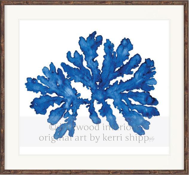 Indigo Coral I - Driftwood Interiors