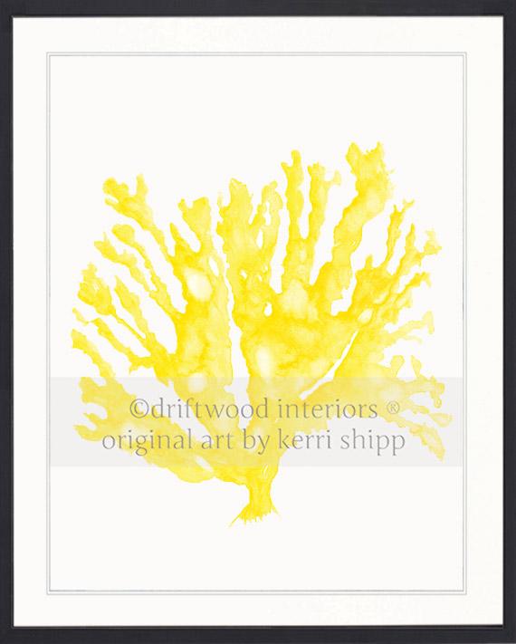 Sea Coral in Marigold Yellow
