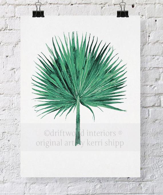 Fan Palm in Emerald - Driftwood Interiors