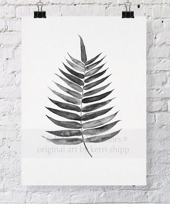 Palm Leaf in Charcoal - Driftwood Interiors