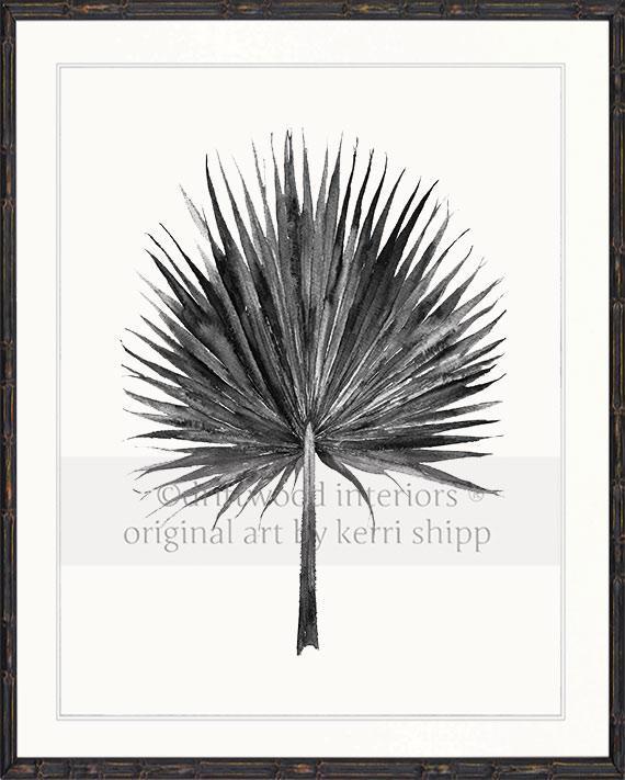 Fan Palm in Charcoal - Driftwood Interiors