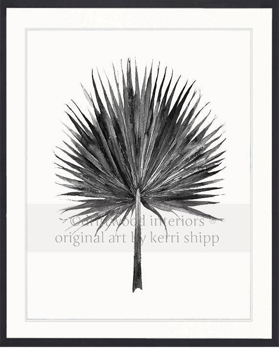 Fan Palm in Charcoal - Driftwood Interiors