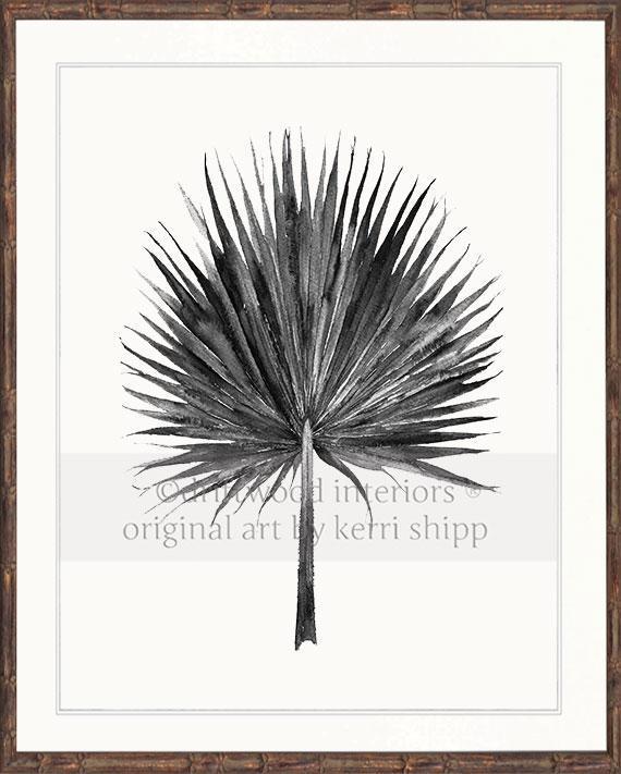Fan Palm in Charcoal - Driftwood Interiors