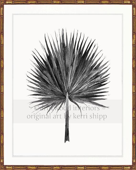 Fan Palm in Charcoal - Driftwood Interiors