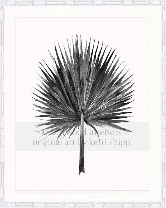 Fan Palm in Charcoal - Driftwood Interiors