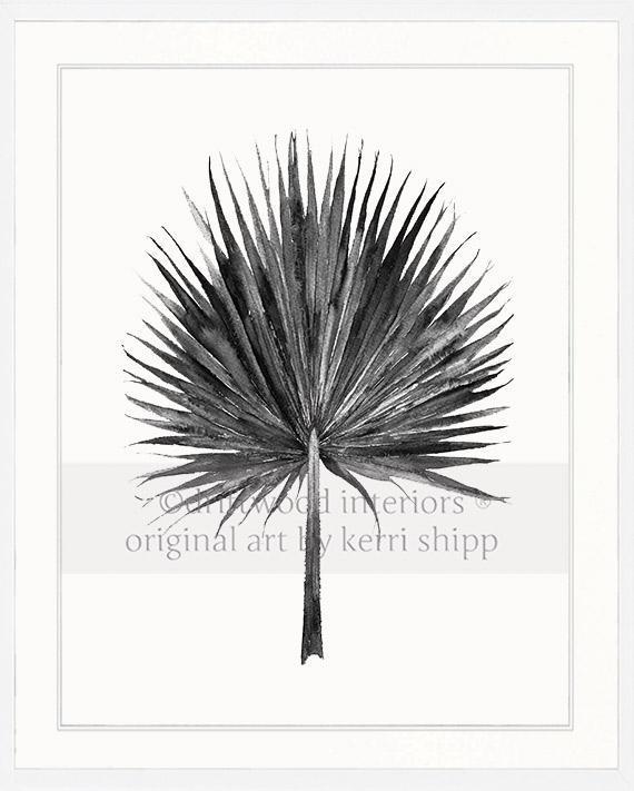 Fan Palm in Charcoal - Driftwood Interiors