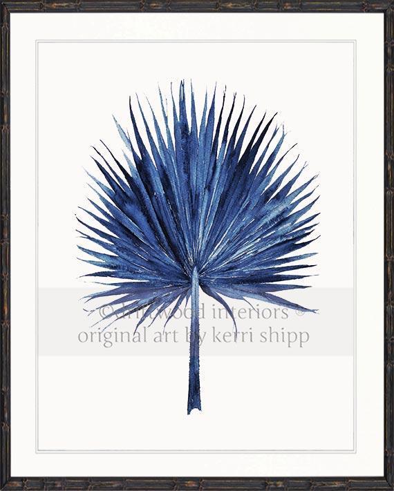 Fan Palm in Denim - Driftwood Interiors