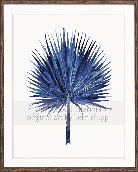 Fan Palm in Denim - Driftwood Interiors