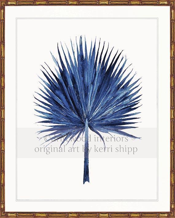 Fan Palm in Denim - Driftwood Interiors