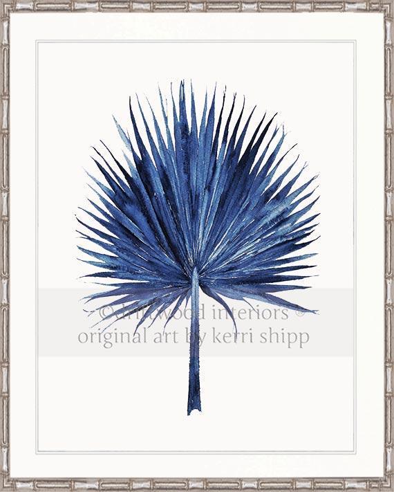 Fan Palm in Denim - Driftwood Interiors