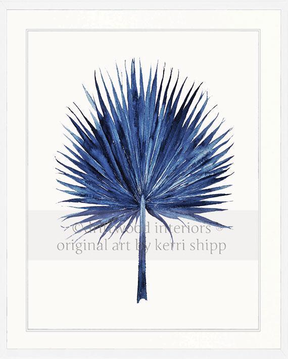 Fan Palm in Denim - Driftwood Interiors