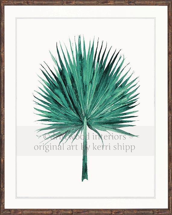 Fan Palm in Emerald - Driftwood Interiors