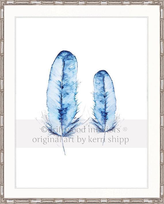 Kingfisher Pair in Denim - Driftwood Interiors