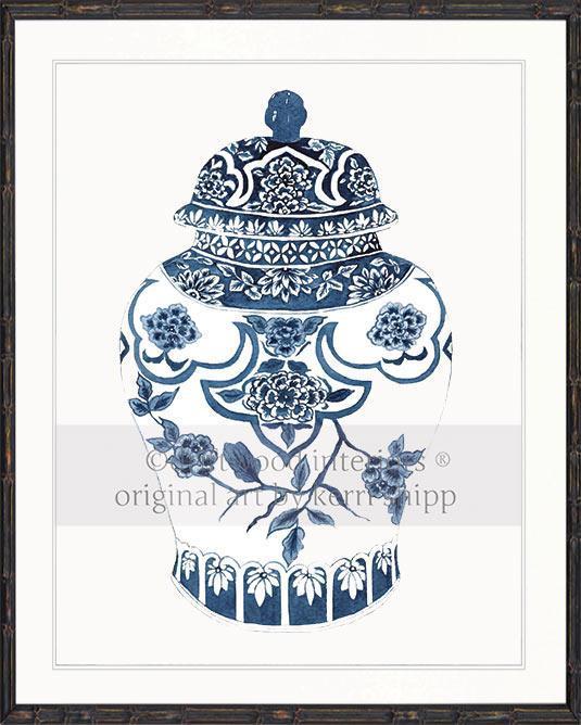 Ginger Jar I in Indigo - Driftwood Interiors