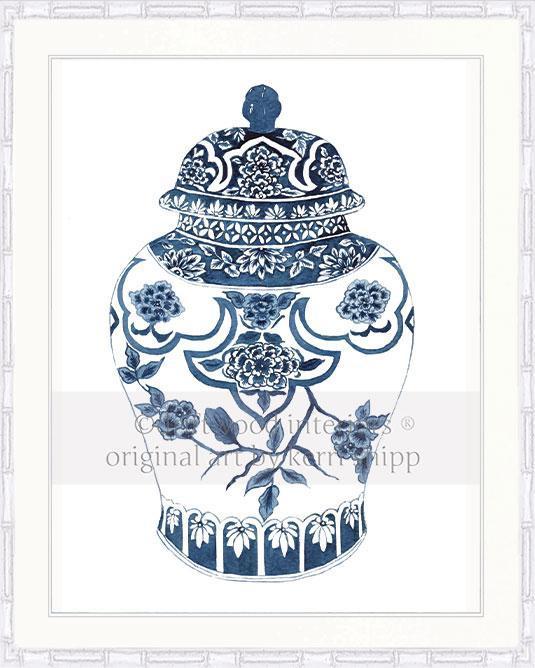 Ginger Jar I in Indigo - Driftwood Interiors