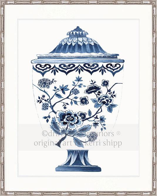 Ginger Jar II in Indigo - Driftwood Interiors