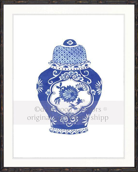 Ginger Jar in Cobalt - Driftwood Interiors