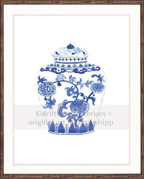 Ginger Jar in Ming - Driftwood Interiors