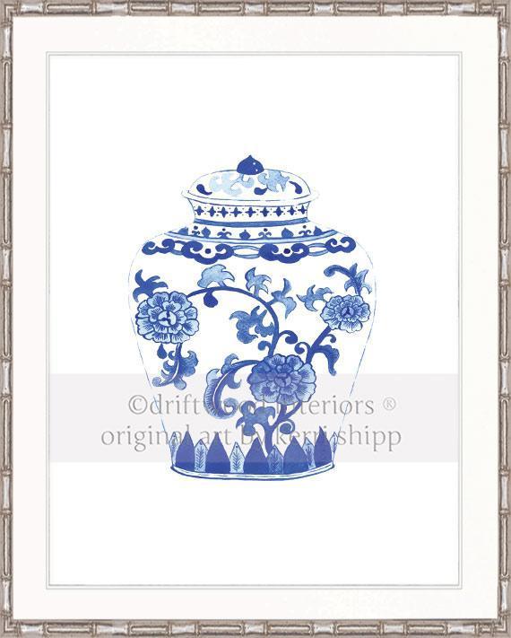 Ginger Jar in Ming - Driftwood Interiors