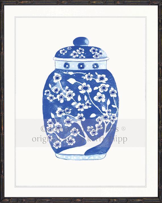 Ginger Jar in Indigo - Driftwood Interiors