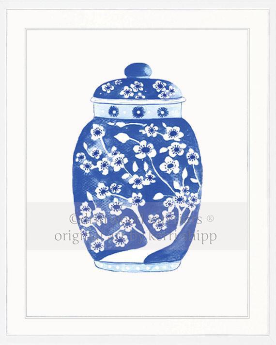 Ginger Jar in Indigo - Driftwood Interiors