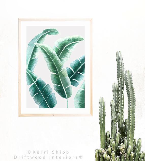 Banana Leaf I in Green - Driftwood Interiors