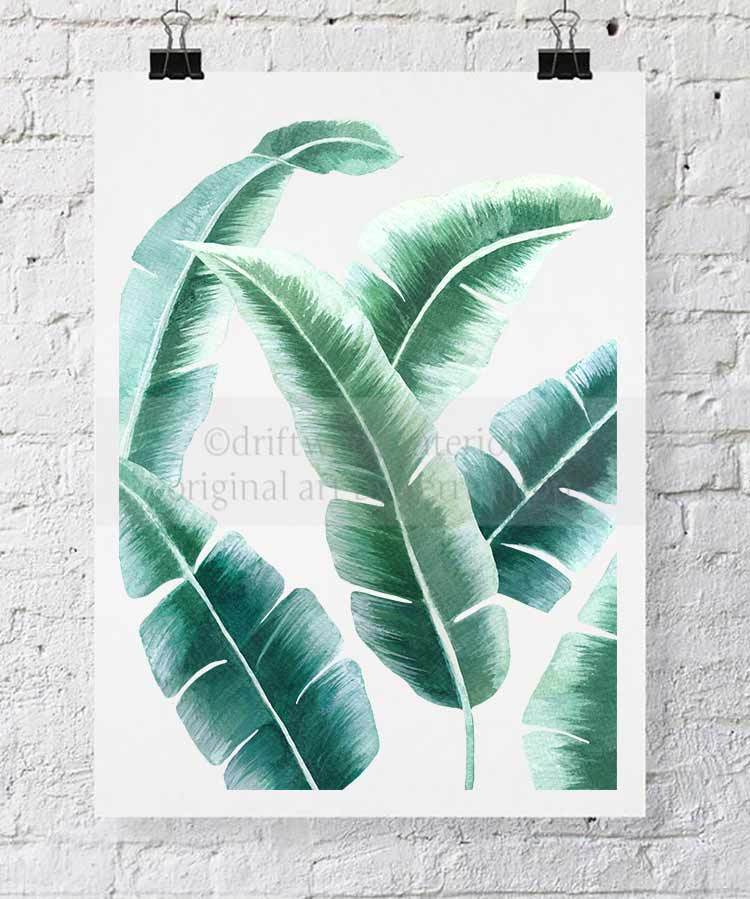 Banana Leaf I in Green - Driftwood Interiors
