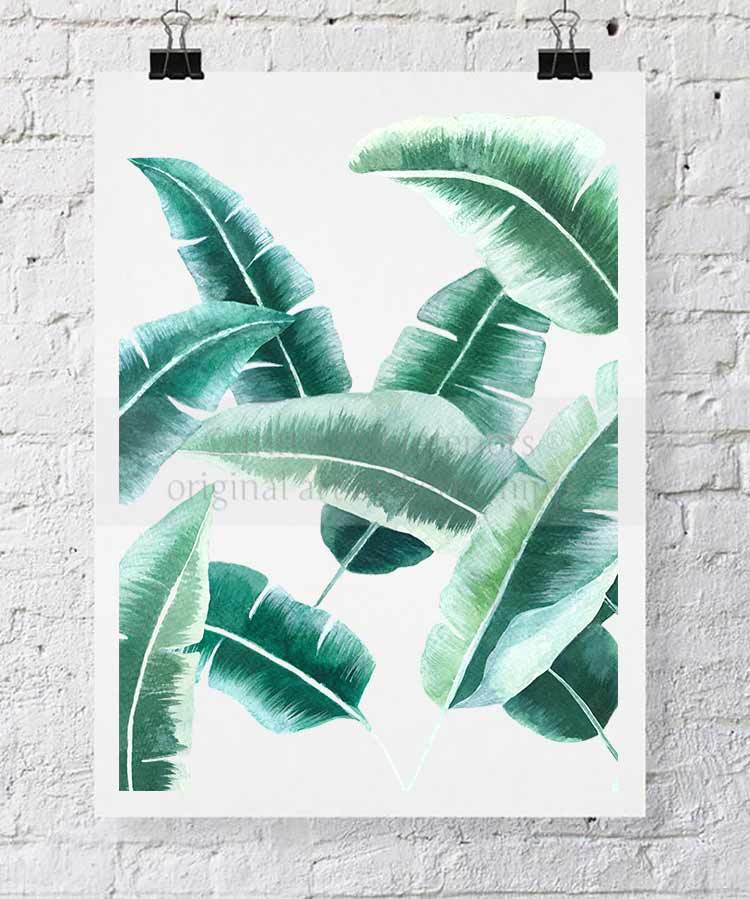 Banana Leaf II in Green - Driftwood Interiors
