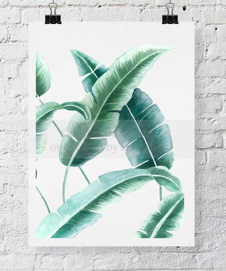 Banana Leaf III in Green - Driftwood Interiors