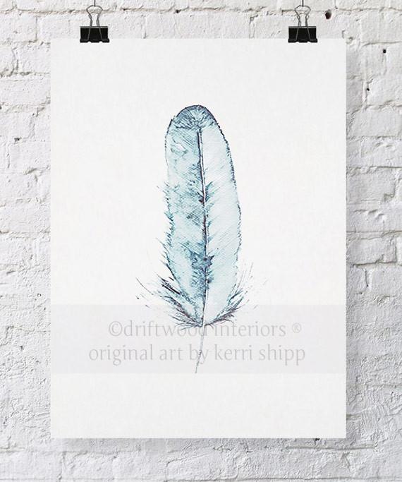 "Kingfisher" in Duck Egg Blue Mirror Image - Driftwood Interiors