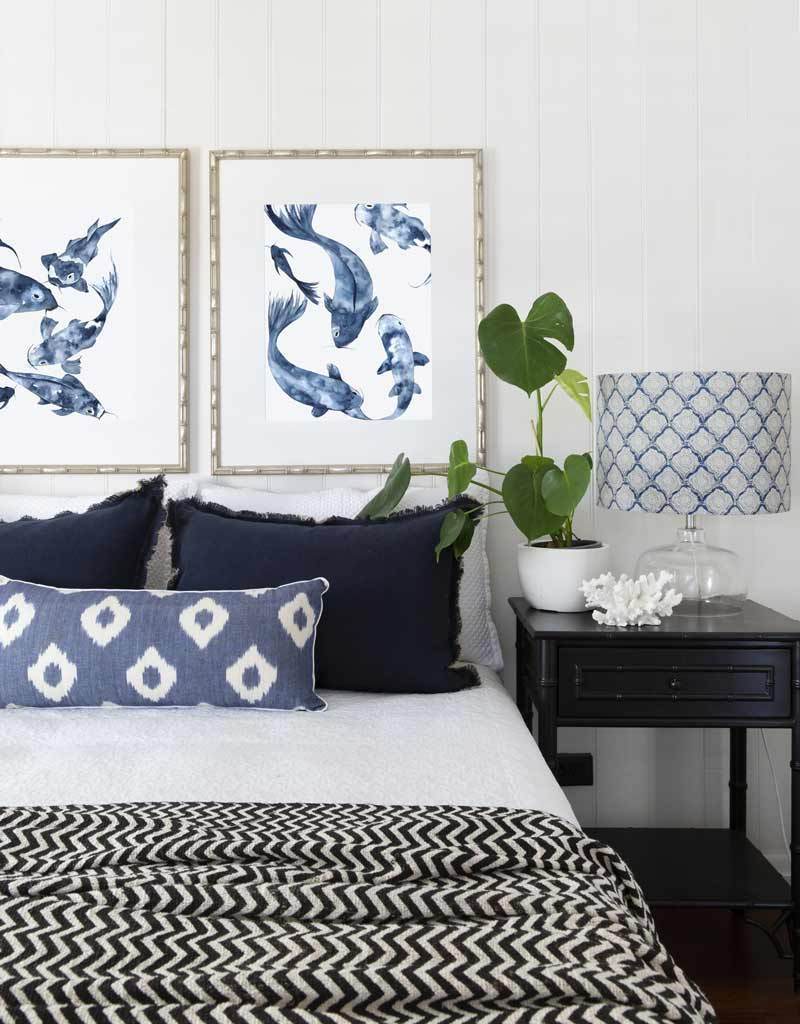 Koi II in Denim - Driftwood Interiors