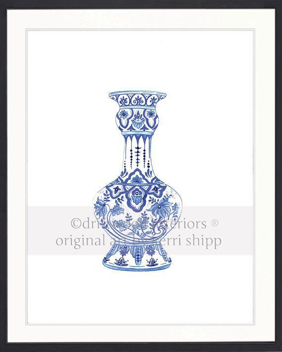 Ming Vase in Indigo Blue - Driftwood Interiors