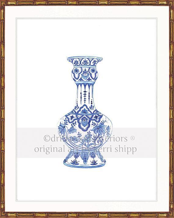 Ming Vase in Indigo Blue - Driftwood Interiors