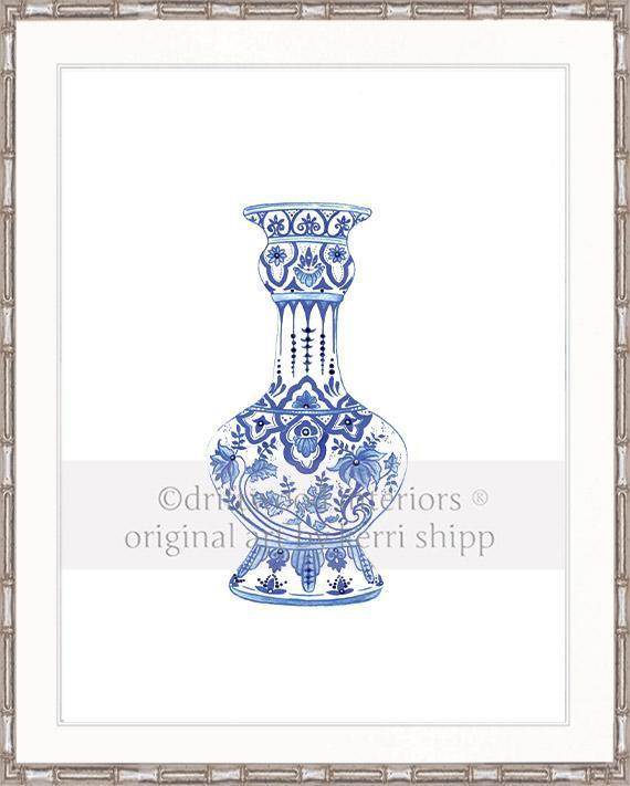 Ming Vase in Indigo Blue - Driftwood Interiors