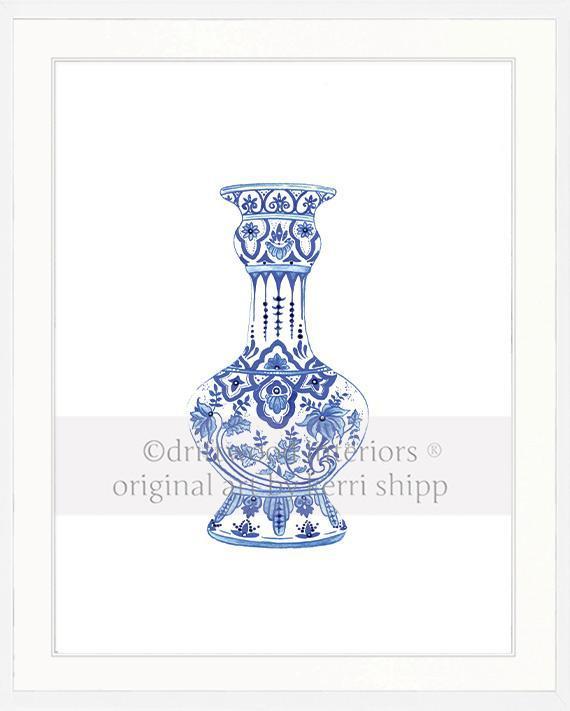 Ming Vase in Indigo Blue - Driftwood Interiors