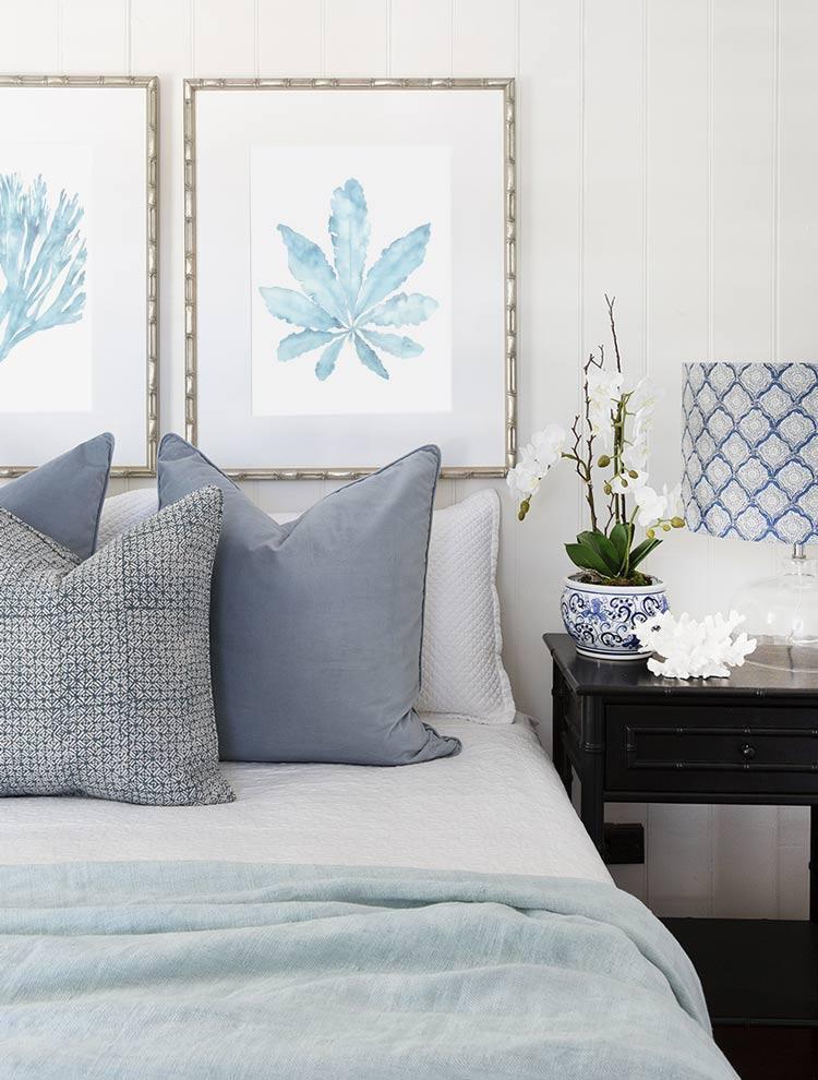 Sea Fan III in French Blue - Driftwood Interiors