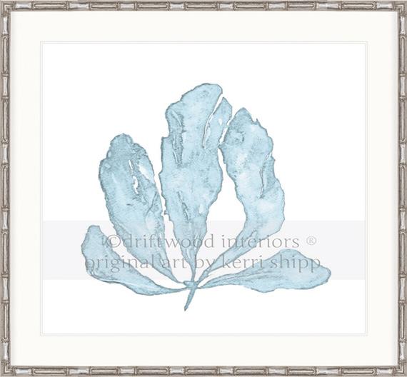 Pale Blue Coral II - Driftwood Interiors