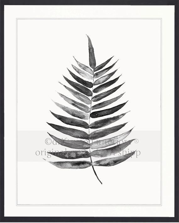 Palm Leaf in Charcoal - Driftwood Interiors